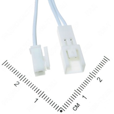 Разъем герметичный с проводом на 2 контакта, комплект (M + F)